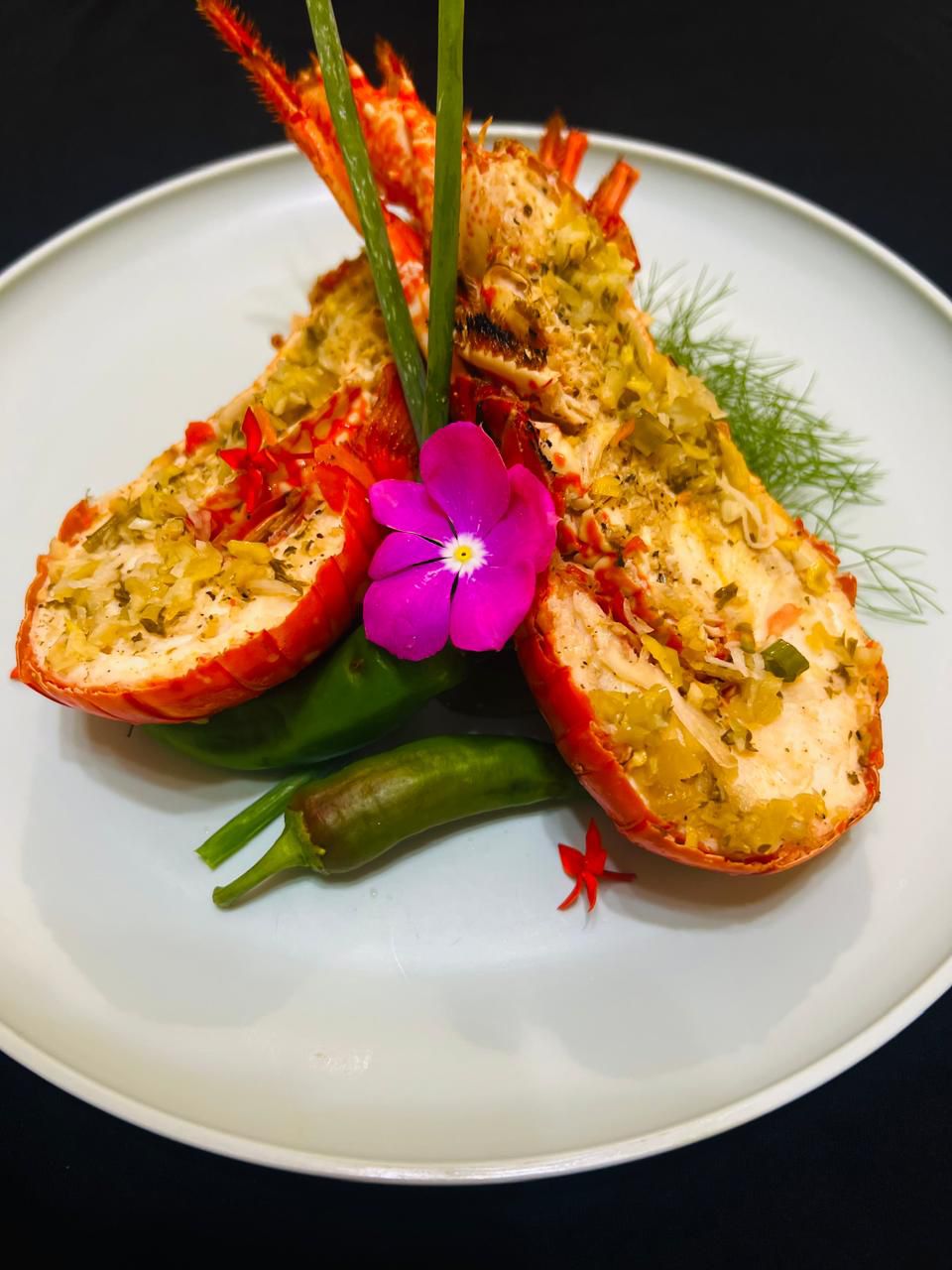 Catering — stuffed lobster